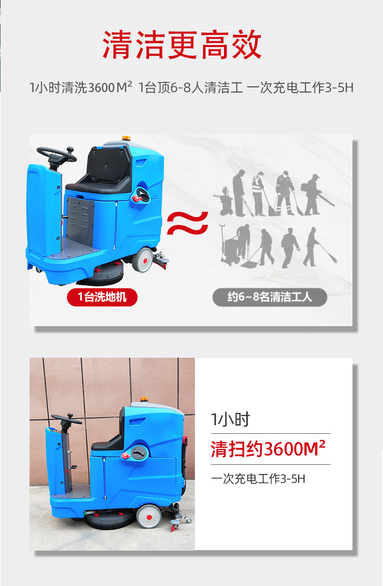荆州驾驶式洗地机更适合用在高铁站